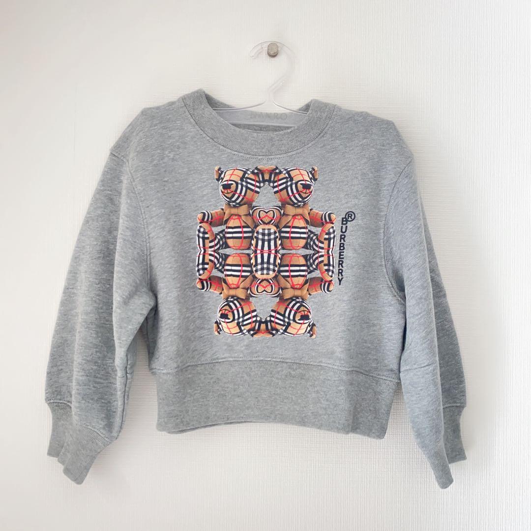 専用ページ【新品】Burberry キッズ ロゴ トレーナー くま グレー 4Y