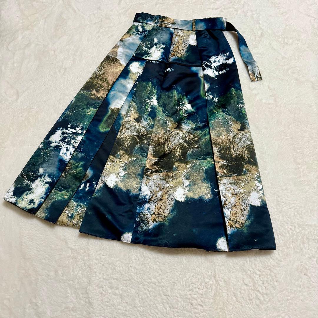 ユナイテッドトウキョウ　シーナリーアートフレアースカート サイズ1 ベルト