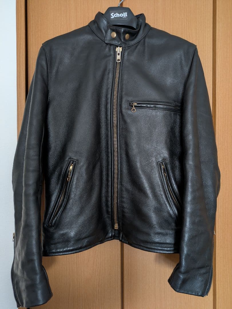 良品！　 VANSON　Type B バンソン　シングルライダース　立ち襟