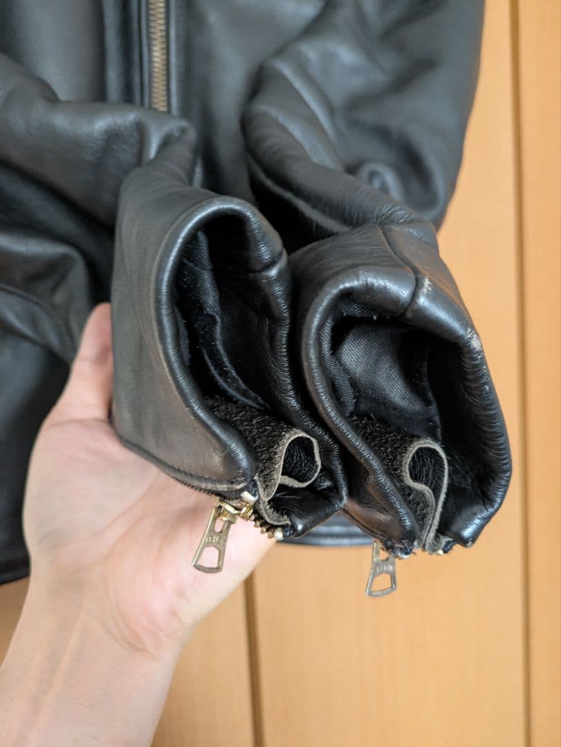 良品！　 VANSON　Type B バンソン　シングルライダース　立ち襟