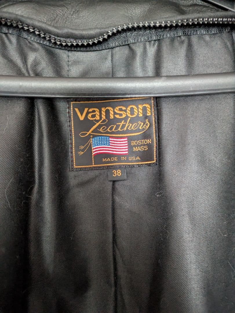 良品！　 VANSON　Type B バンソン　シングルライダース　立ち襟
