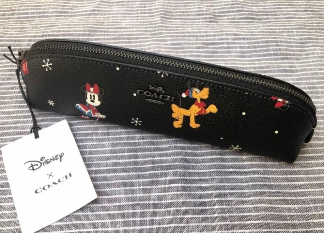 新品　コーチ　ディズニー　ミッキー　ペンケース