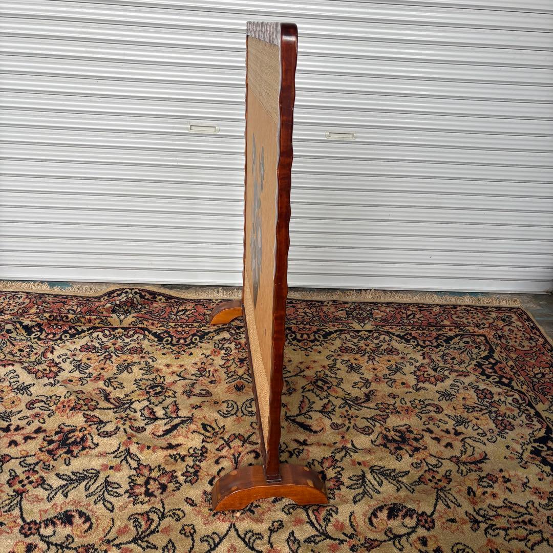 衝立　ファイヤースクリーン　昭　木製　レトロ　間仕切り　パーテーション