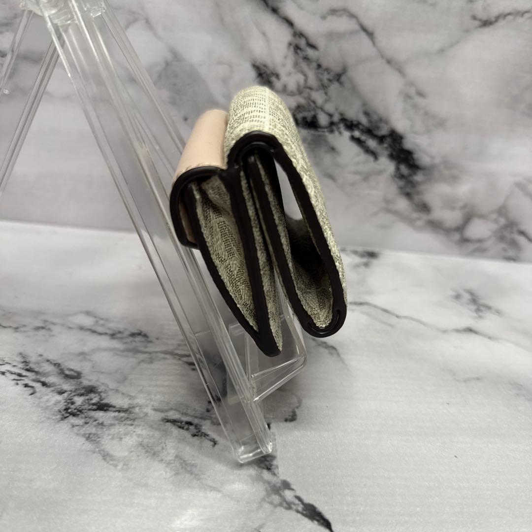 (未使用品)大人気、マイケルコース、ミニ財布、大人気デザイン、総柄、PVC地、金