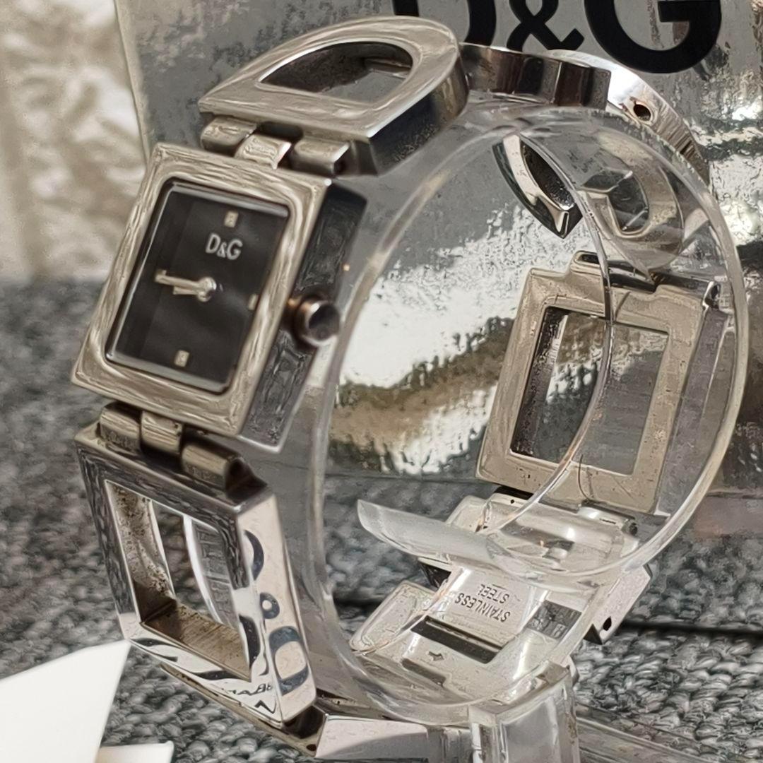 ♥️ 動作品 D&G スクエアフェイス 腕時計