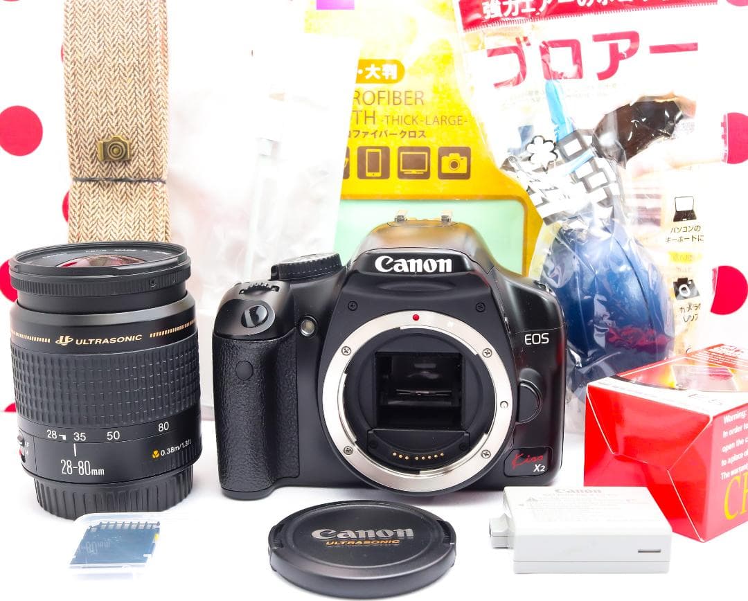 Canon kiss x2❤スマホに転送OK❤入門用一眼レフ❤