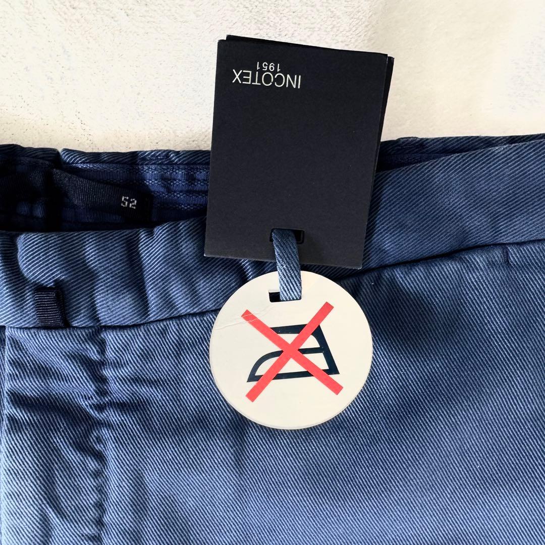 未使用品 INCOTEX インコテックス チノ ブルー 52