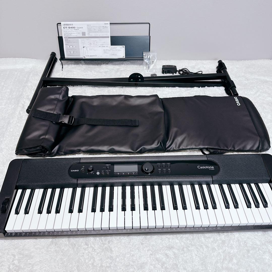 CASIO　カシオ　極美品　23年製　CT-S400　純正ケース　スタンド