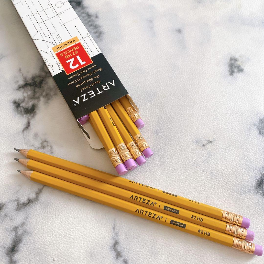 ☘️大容量☘️【72本】デッサンのゴム製HB2 Artezaの鉛筆