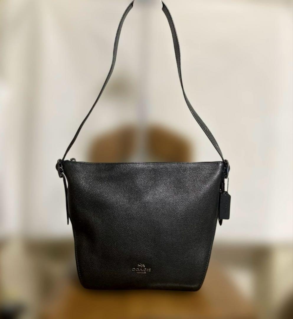 COACHショルダーバッグ★21378、美品.オールレザー、メンズ、レディース
