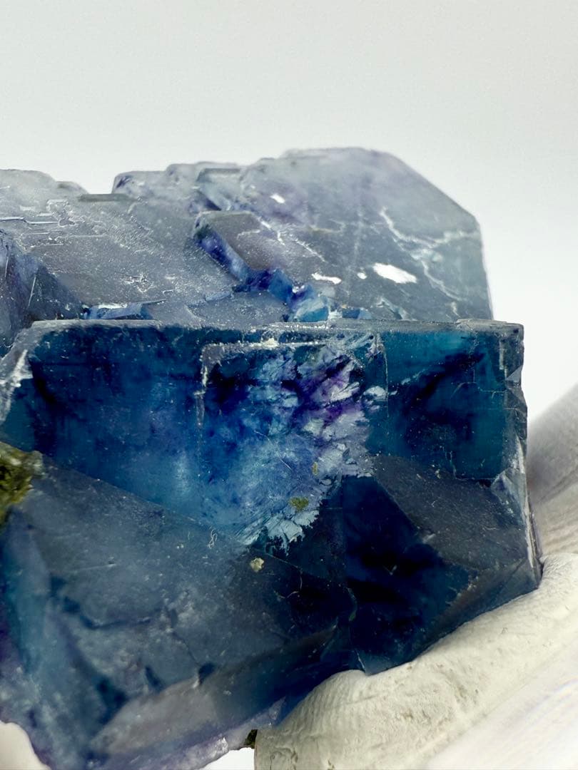 ボリューム感　ブルーフローライト　浙江省産　原石　蛍石　鉱物標本
