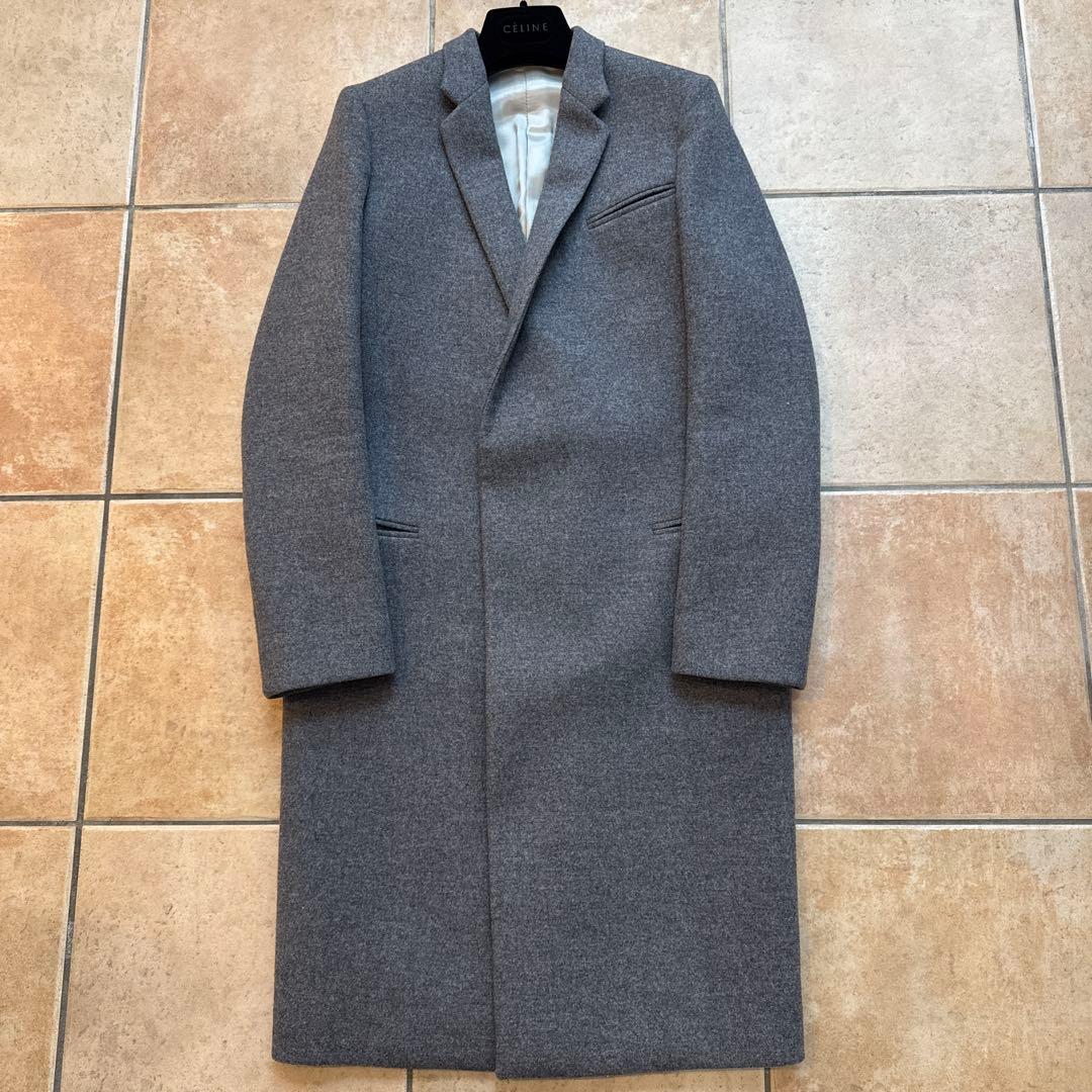 美品　セリーヌ　クロンビーコート　グレー　フィービー期