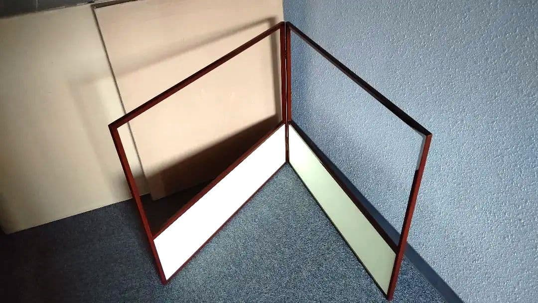 風炉先屏風、溜塗縁、呉竹金箔図、両面使い、はな15番