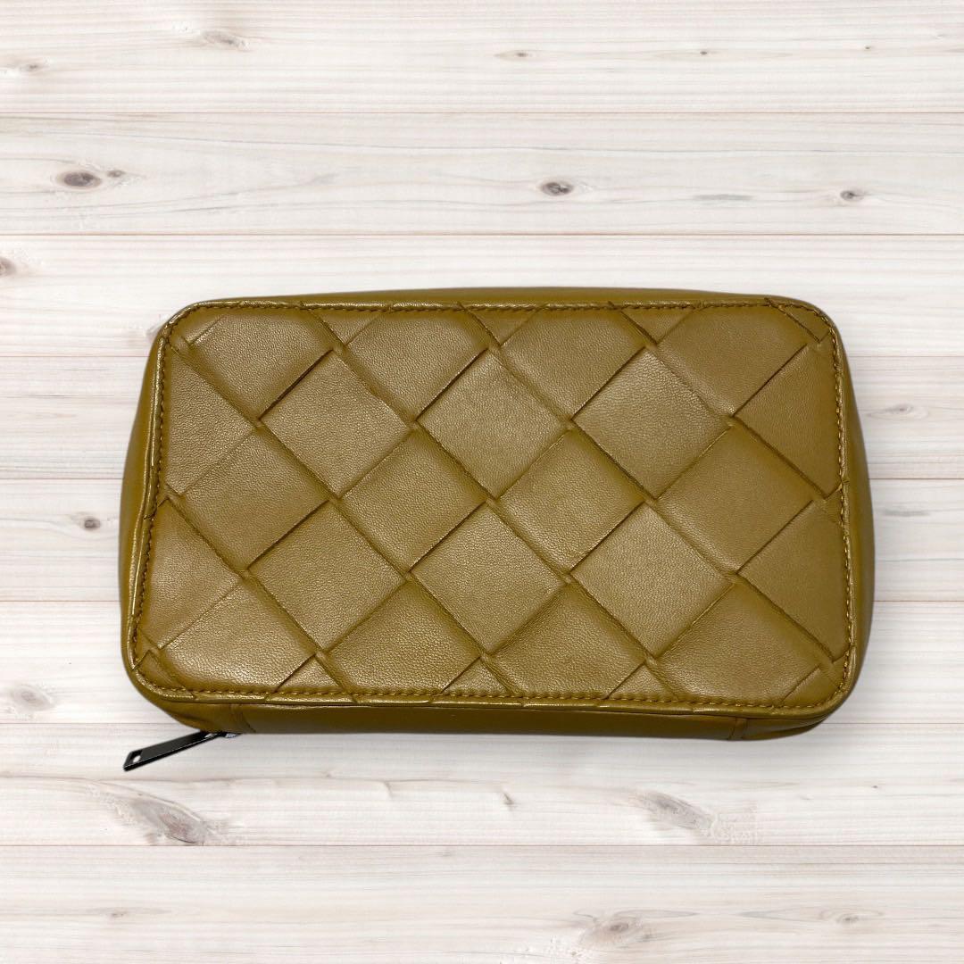 ボッテガ　トラベルケース　トラベルポーチ　オーガナイザー　ポーチ　財布　ブラウン