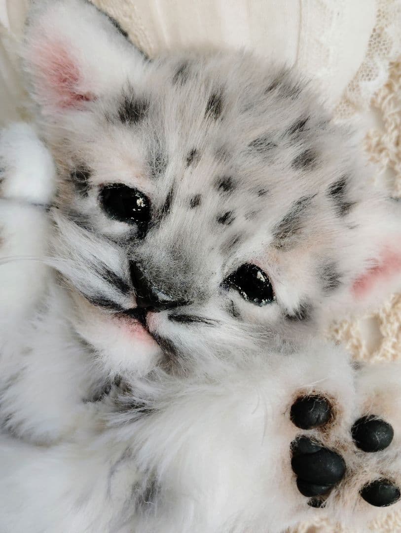 ユキヒョウベビー♡赤ちゃん♡アートドール♡ぬいぐるみ♡