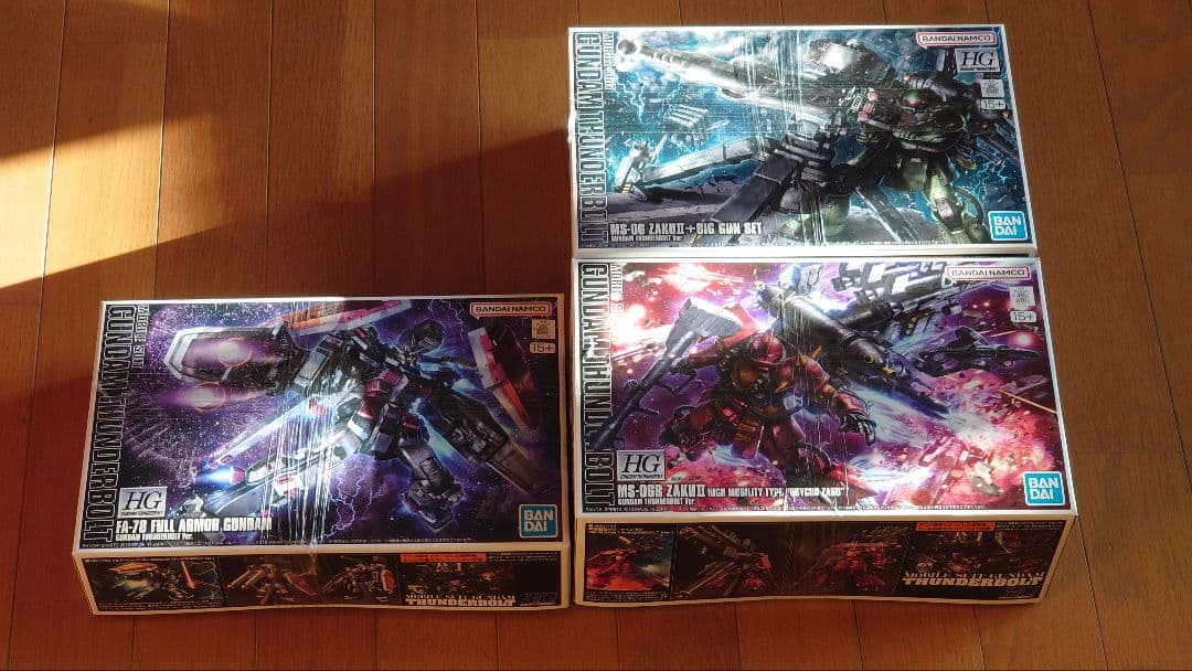 【新品未開封】HG GUNDAM THUNDERBOLT3点