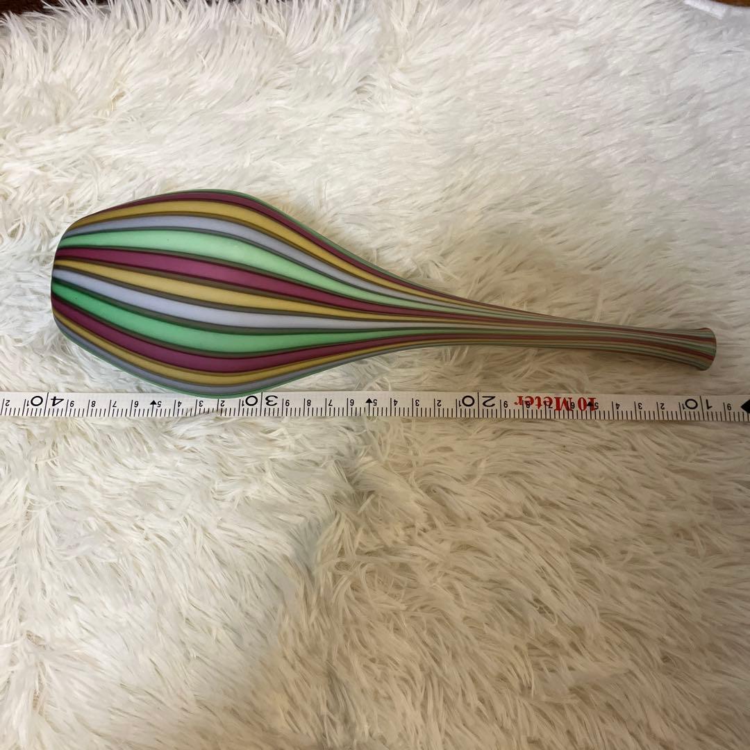 一輪挿し　花瓶　ベネチアンガラス調