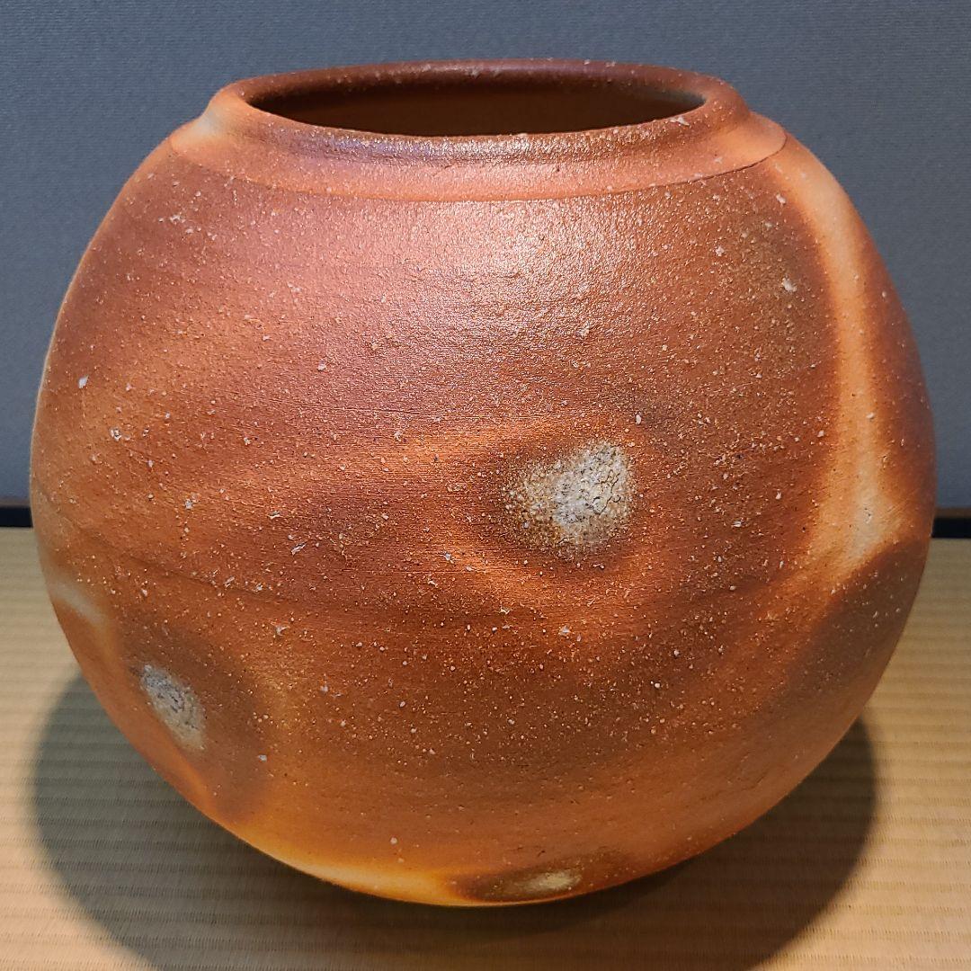 信楽焼 荒川智作 壷 径1尺2寸（約36cm） 共箱 本物保証