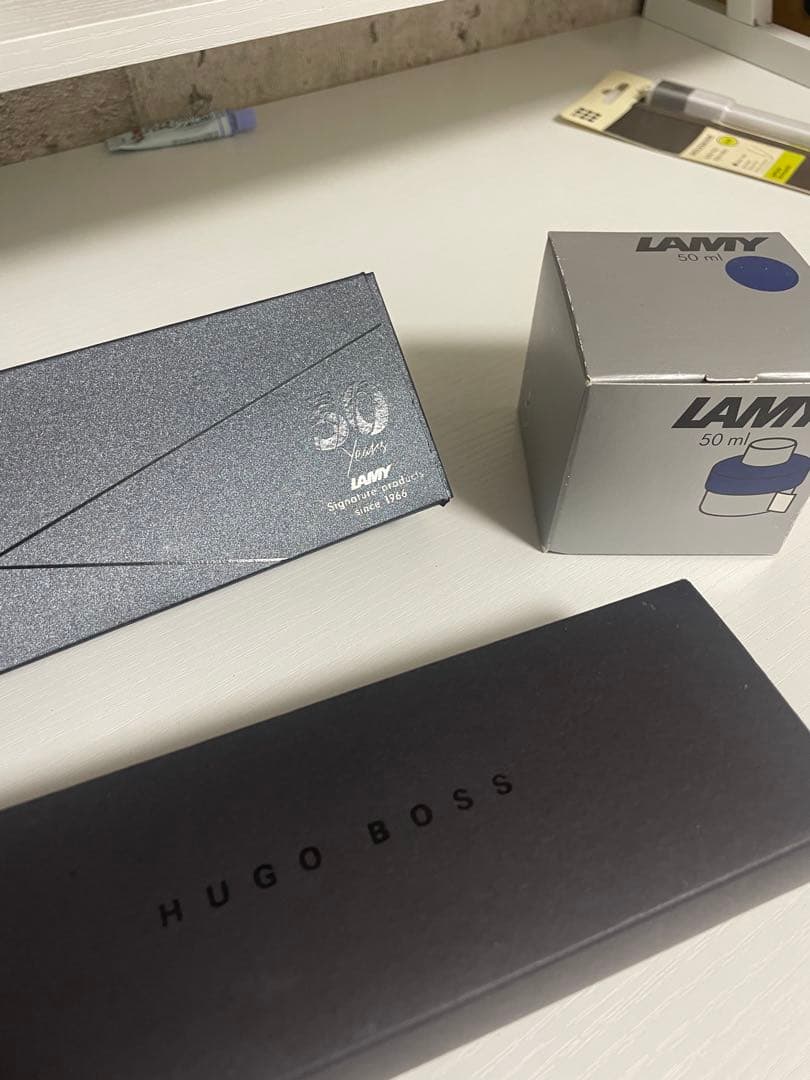 【セット】万年筆　HUGO BOSS LAMY 50years おまけ　インク