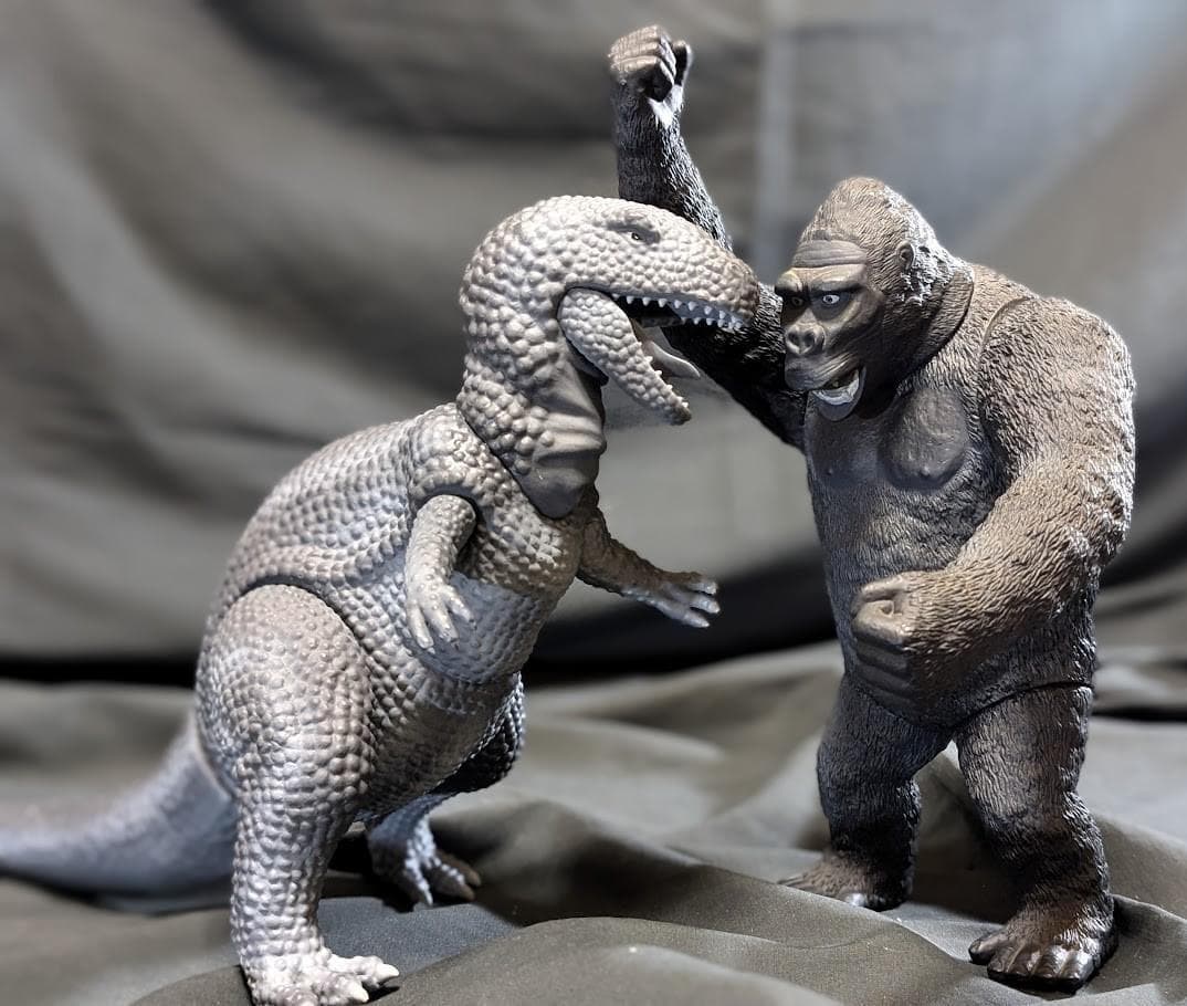 キングコングvs.暴君竜（エクスプラス）ソフビ２体セット未開封