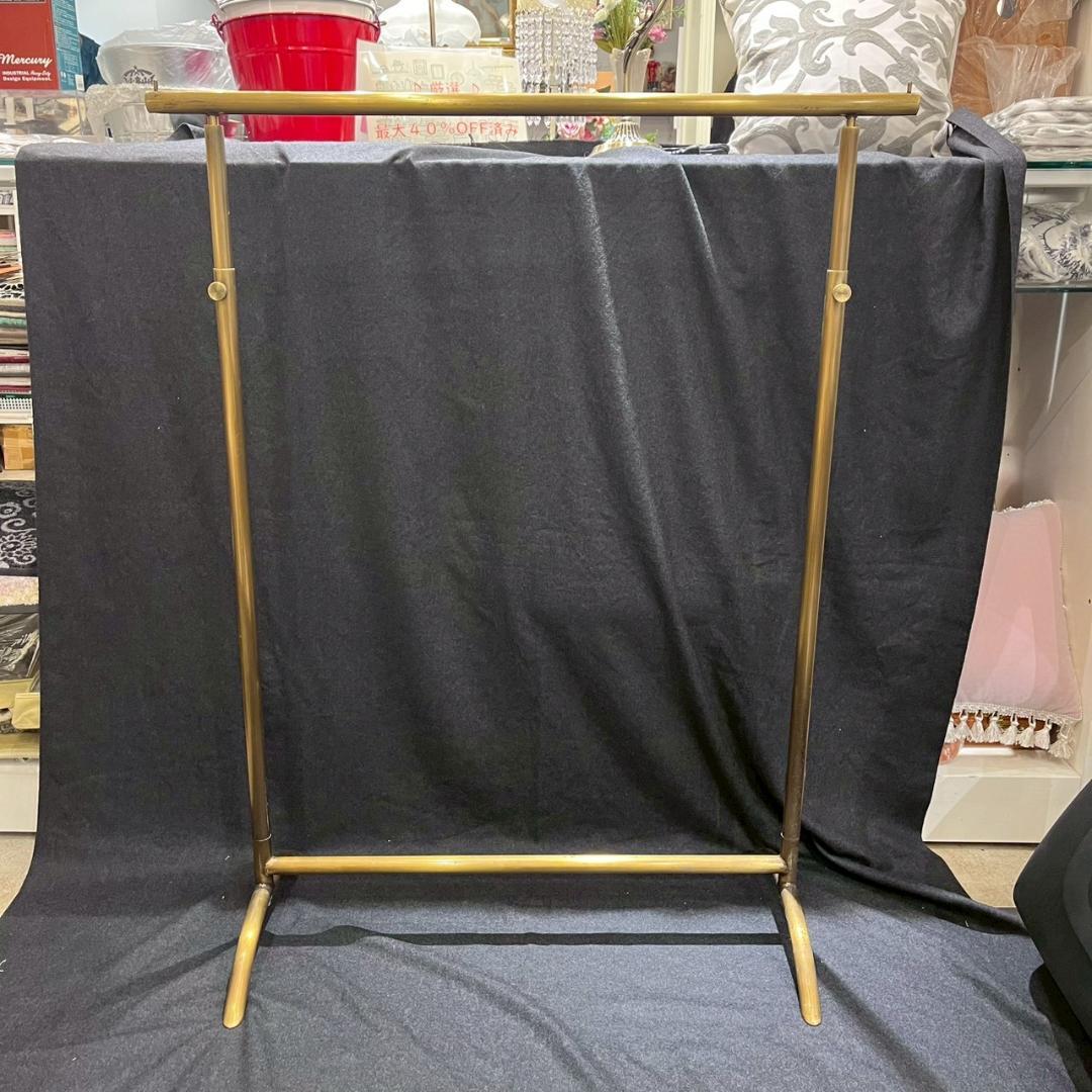 【定価98000円】訳アリ ハンガーラック アンティーク ゴールド 店舗什器