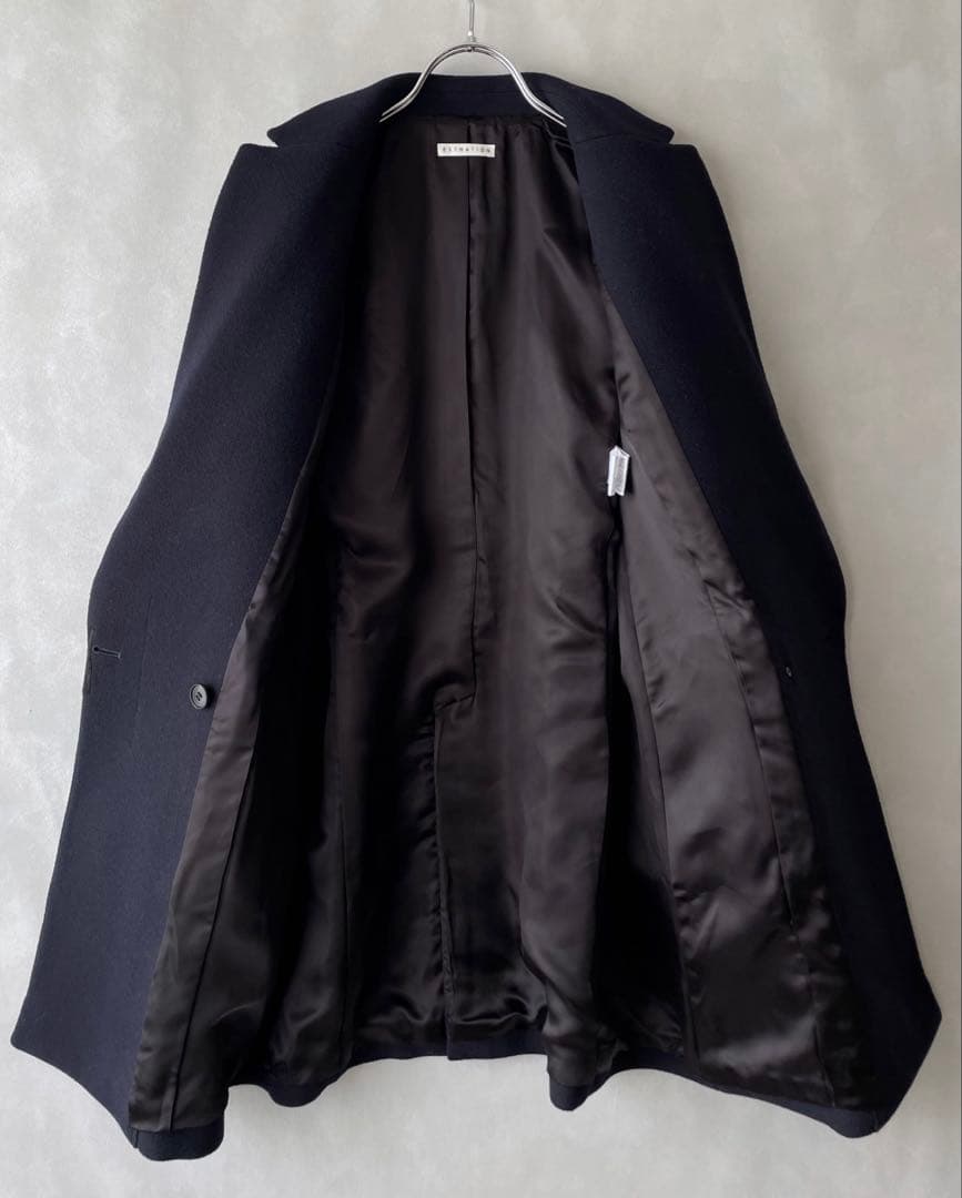 美品✨エストネーション　22AW ウール　ミドル丈　チェスターコート　36 紺