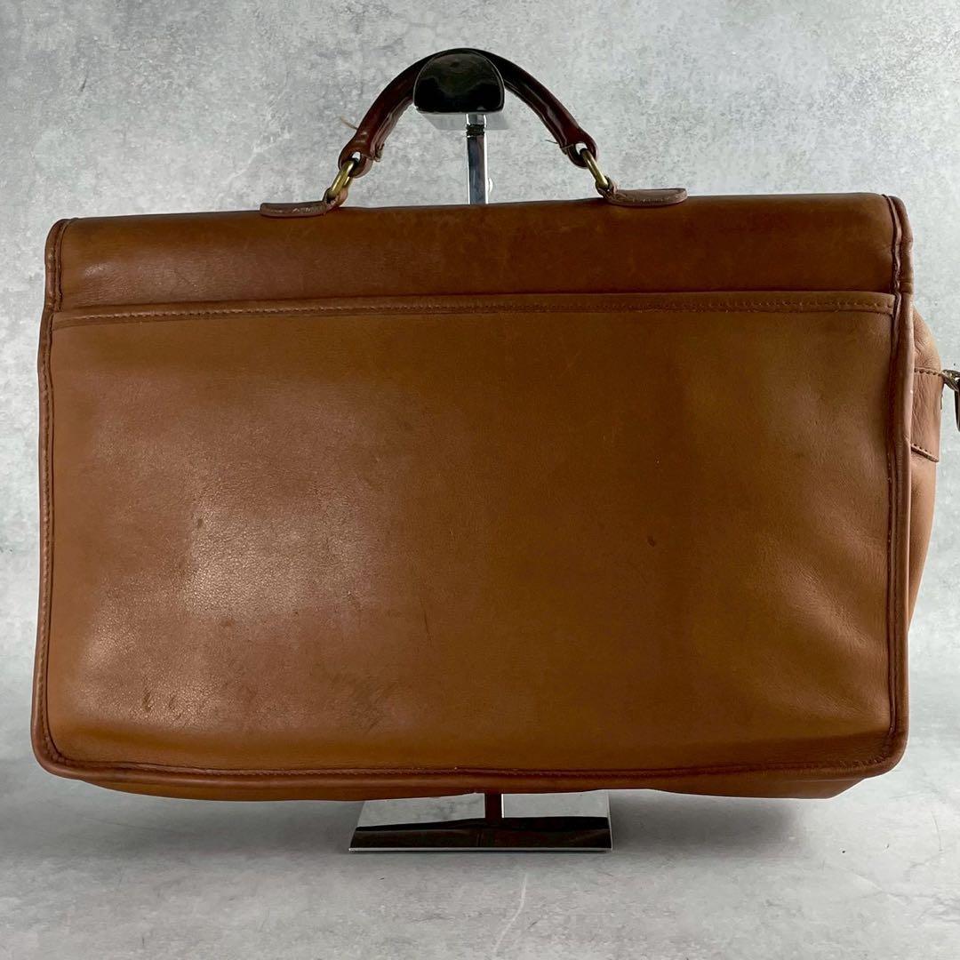 オールドコーチ　ビジネスバッグ　2way ターンロック　レザー　ブラウン