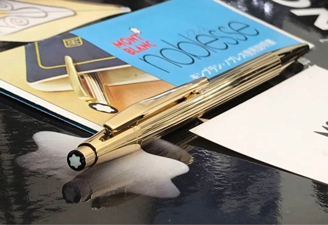 モンブラン　ボールペン★極美品！金運を呼ぶ総金張り銘品★ノブレスNo1947稀型