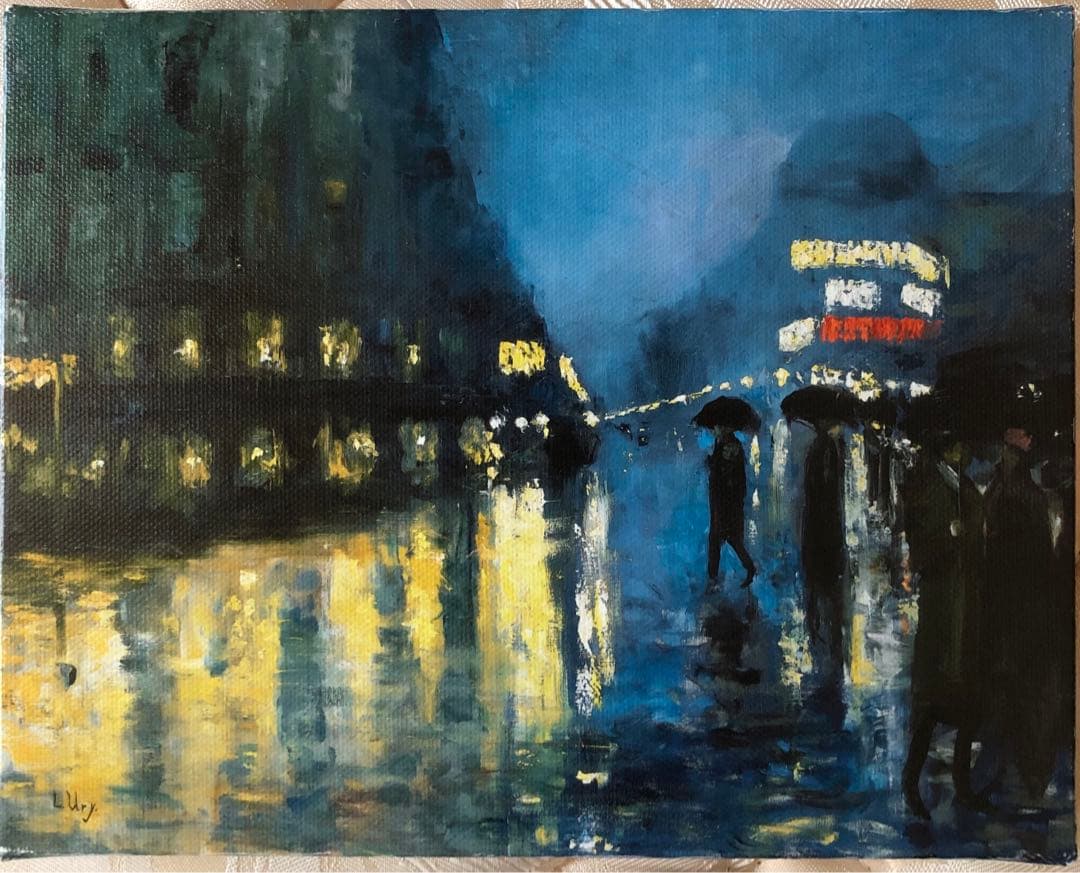 レッサー・ユリィ　夜のポツダム広場　ミニキャンバス