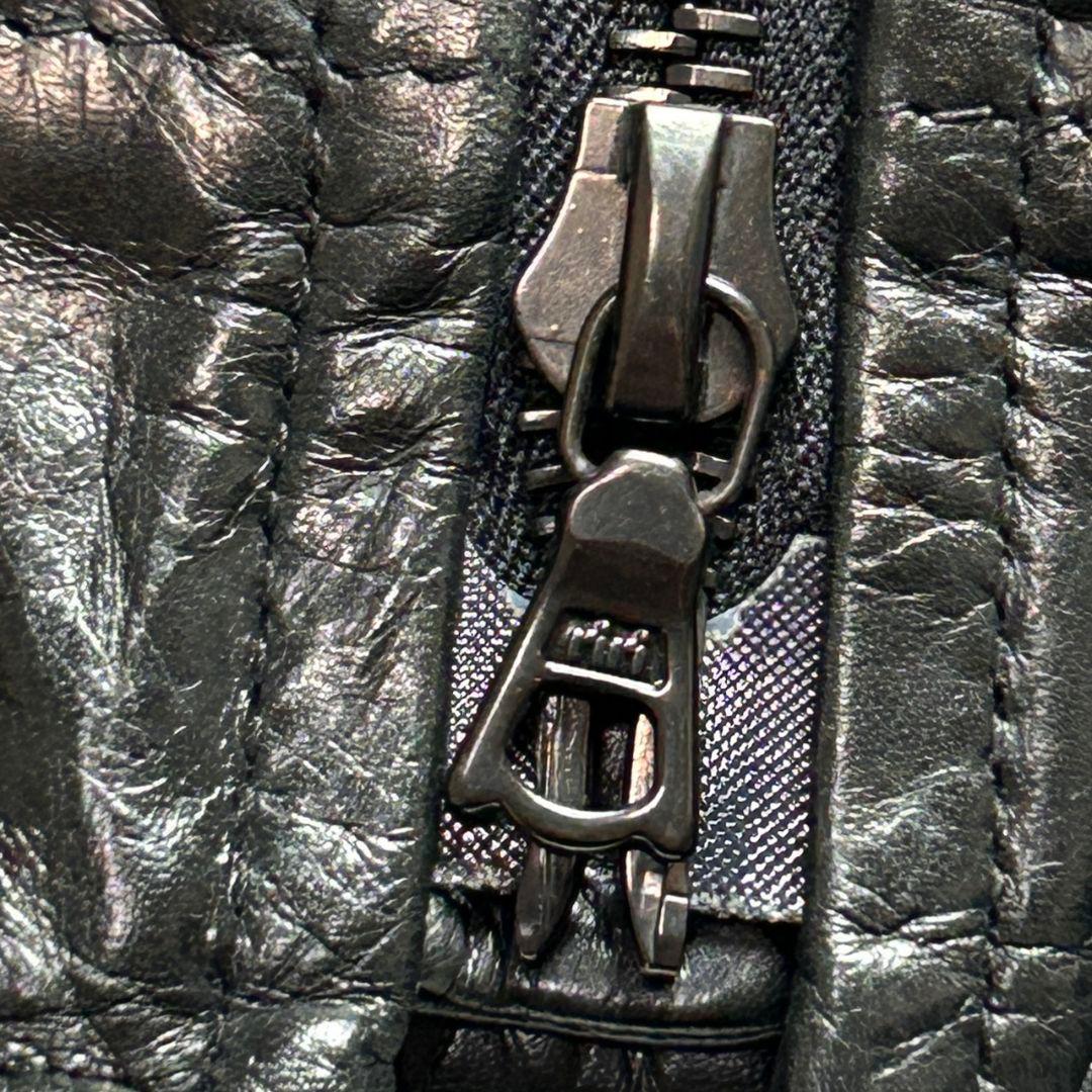 極希少★m0851 牛革 レザー シングルライダース レザージャケット ブラック