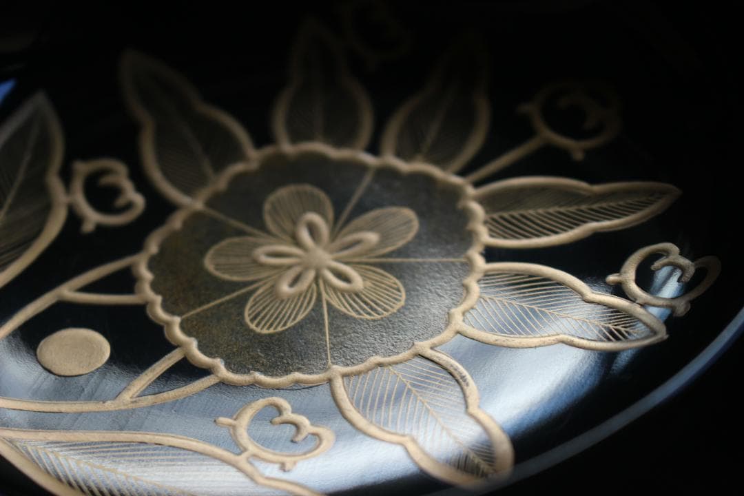 塗キズ有！優美な塗分けに極上木芙蓉蒔絵の映えるお椀2点（検輪島塗京塗雑煮椀