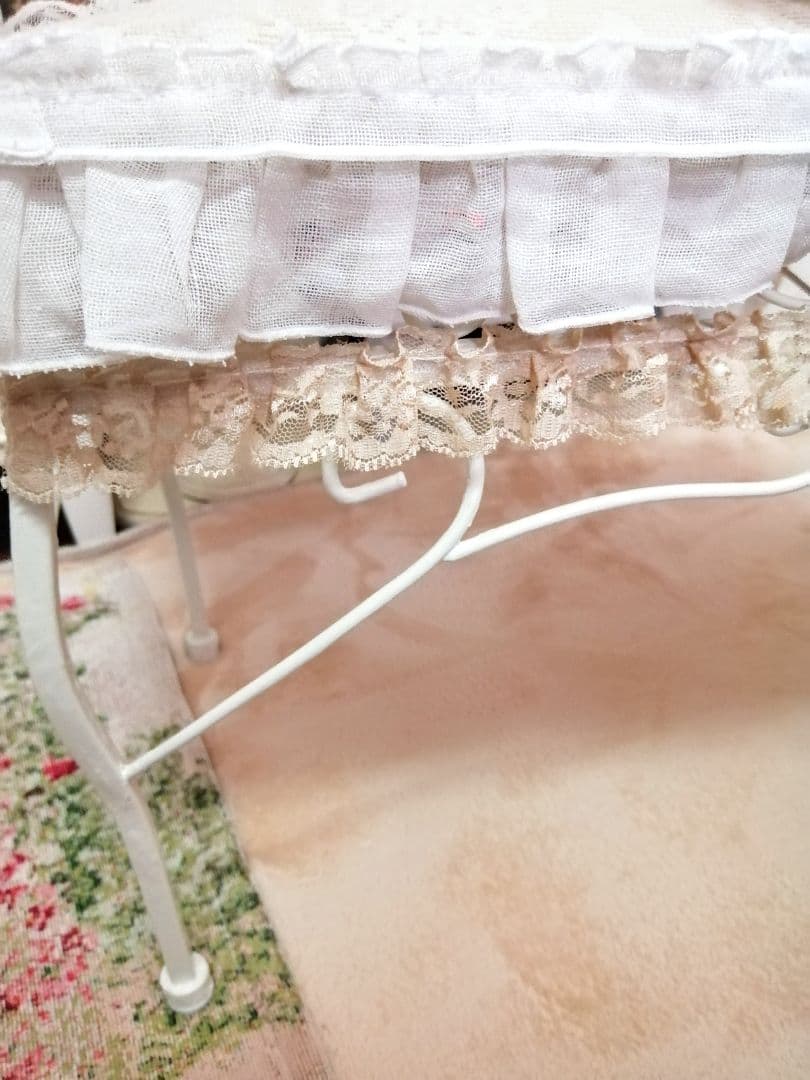 ホワイト♡アイアンドールチェア♡ソファー♡クッション♡白家具♡