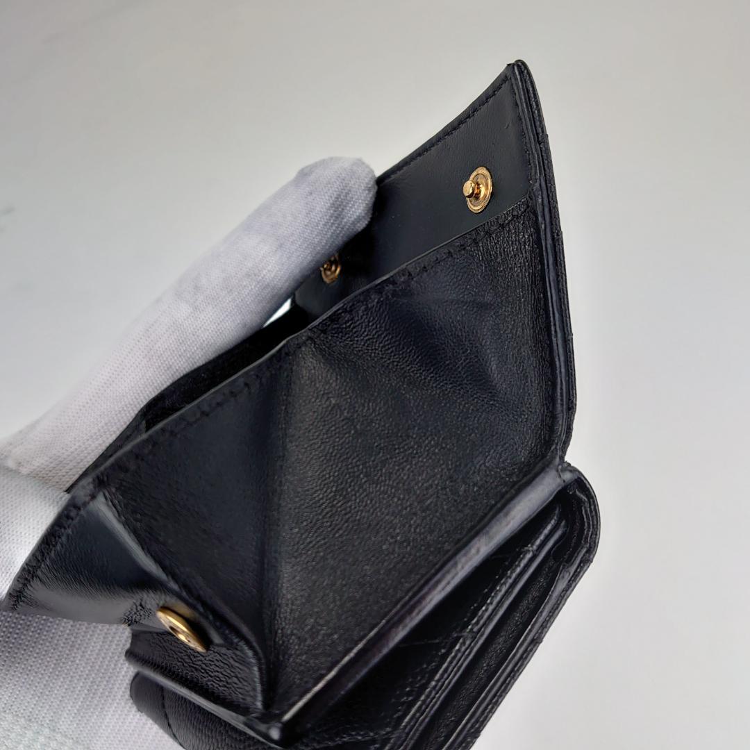 【美品】サンローラン　カサンドラ　オリガミ　タイニー　三つ折り財布　1194