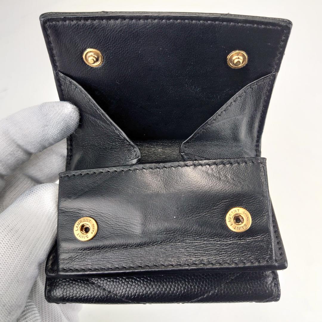 【美品】サンローラン　カサンドラ　オリガミ　タイニー　三つ折り財布　1194