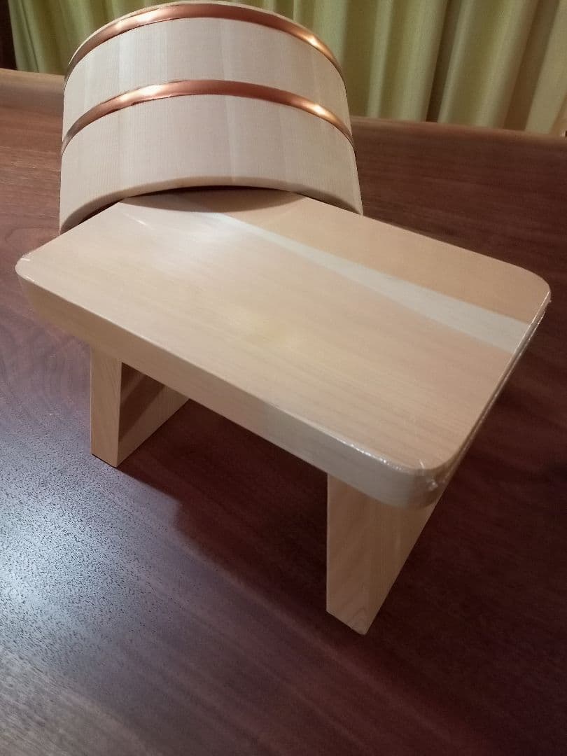 keisan 風呂椅子　風呂おけ　むく材　さわら　ひのき