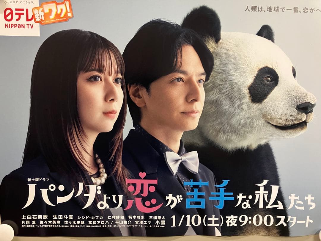 パンダより恋が苦手な私たち　Ｂ3サイズポスター　上白石萌歌　生田斗真　非売品