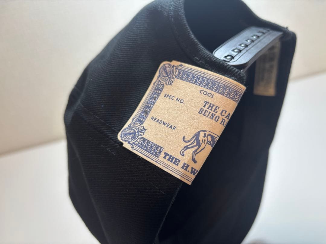 H.W.DOC & CO. ブラック ワークキャップ
