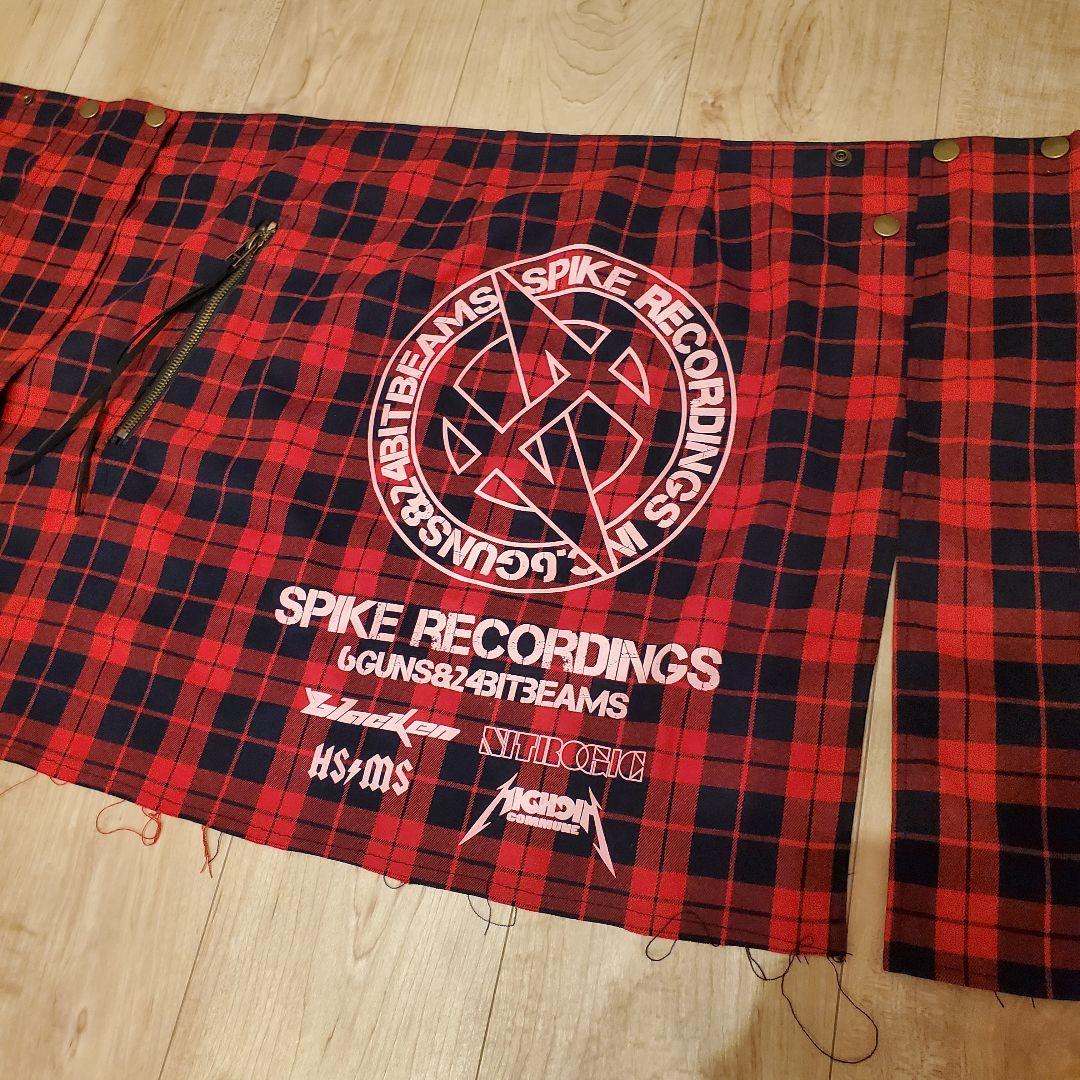 H*I様 GLAY　SPIKE RECORDINGS チェック　ラップスカート