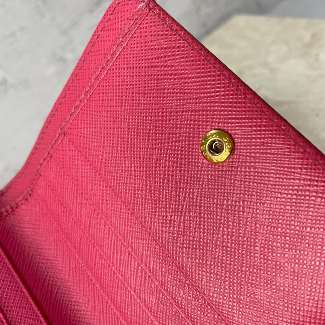 PRADA 二つ折り財布 プラダ ウォレット ラウンドファスナー 1ML036