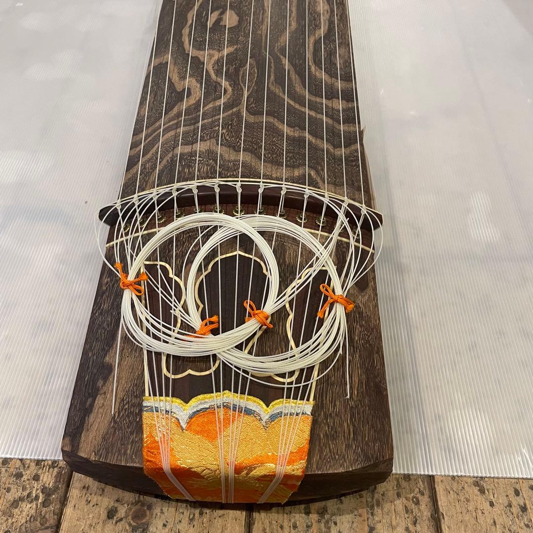 お琴 琴 和楽器 弦楽器 民族楽器 13弦 全長約185cm 中古 カバー付き