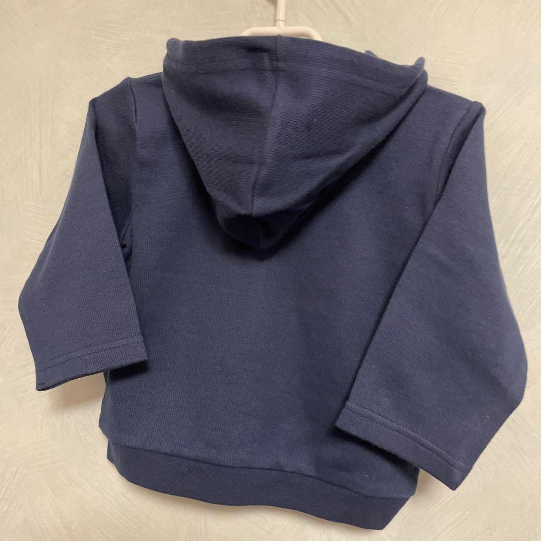 新品タグ付★Burberryバーバリー★ノバチェックパーカー★濃紺★80