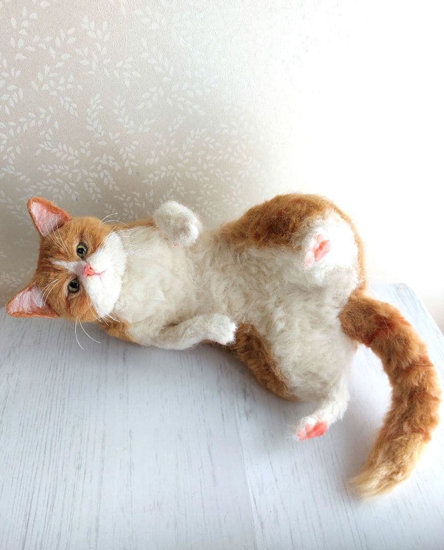 羊毛フェルト　ネコ