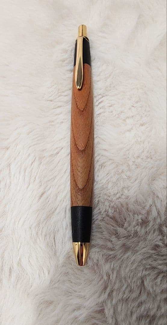 ボナンペン　欅　真鍮金具　シャーペン