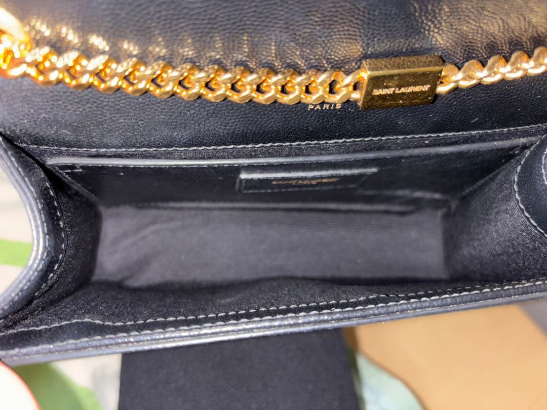 美品　YSL ブラック ショルダーバッグ　サンローラン　卒園式