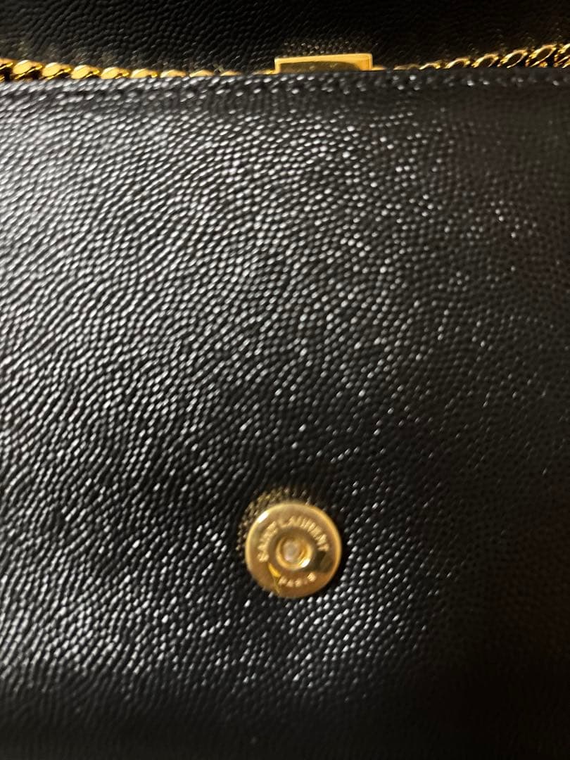 美品　YSL ブラック ショルダーバッグ　サンローラン　卒園式