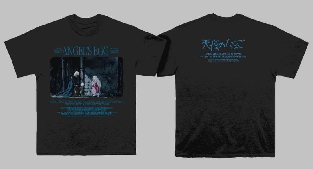 天使のたまご ANGEL'S EGG 限定Tシャツ ブラック Lサイズ 天野喜孝