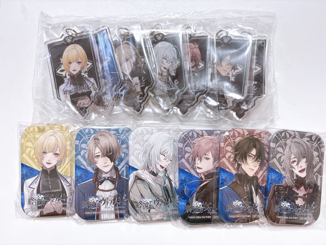 終遠のヴィルシュ 終ヴィル よろずや 特典 アクリルキーホルダー 缶バッジ