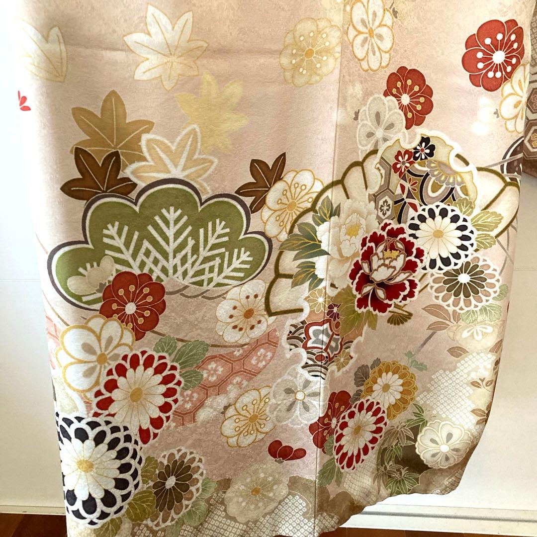 正絹♡振袖フルセット　淡いピンク　成人式