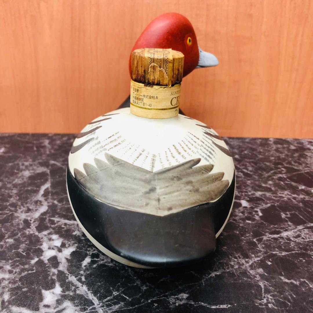 mm198【アウトレット】サントリー　ウイスキー　クレスト　鴨　陶器