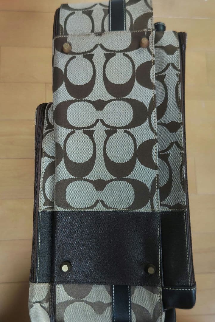 COACH キャリーケース トランク ベージュ系 ブラウン系 総柄